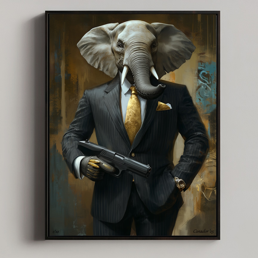 Elephant Black Suit - Fierce Defenders