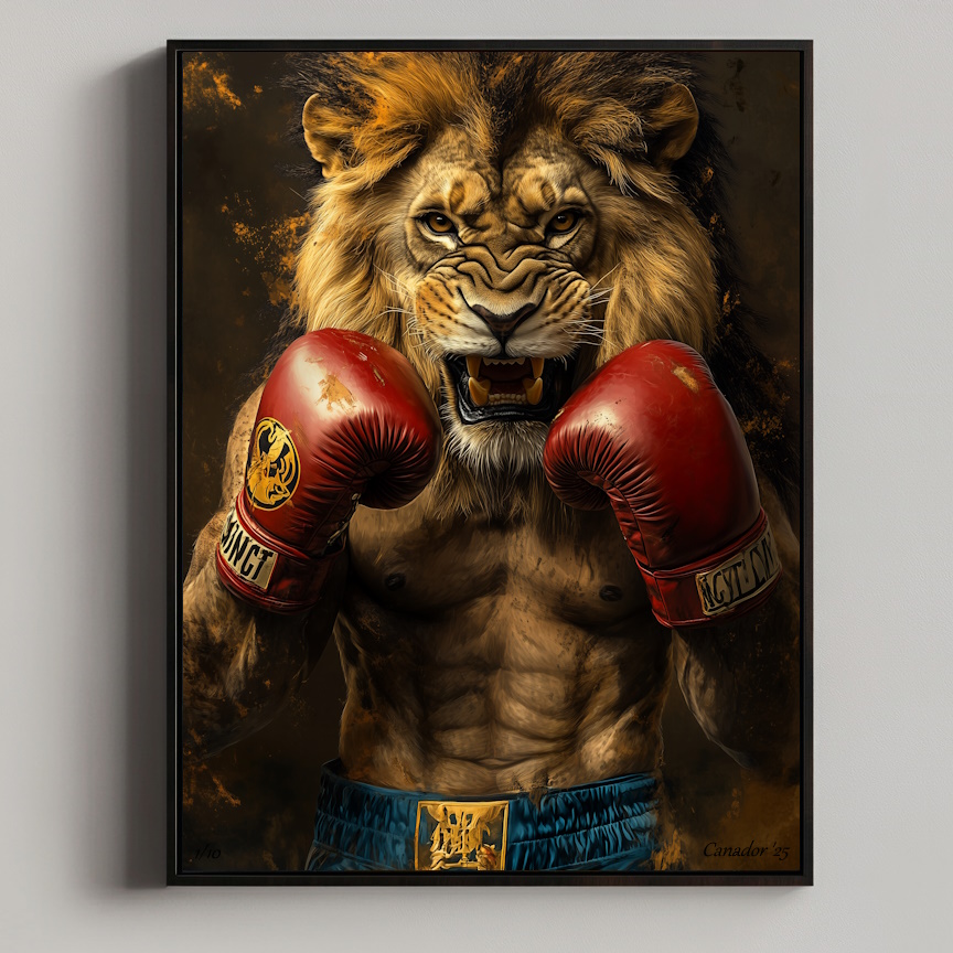 Fight Club - Lion Red - Frame