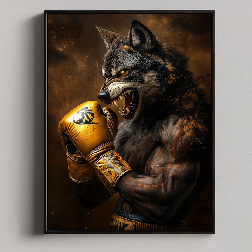Fight Club - Wolf Gold - Frame